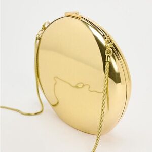 Zara METALLIC BOX BAG